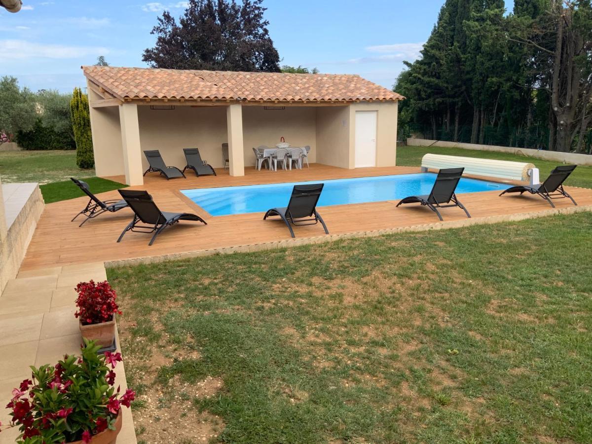 Gite Les Oliviers 10 Pers Piscine Au Calme 4 Etoiles Saint-Laurent-la-Vernède المظهر الخارجي الصورة